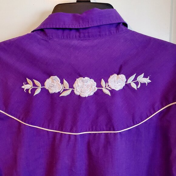 Ely Diamond Other - Vintage Ely Diamond Long Sleeve Mens Western Shirt with Pearl Snap Buttons